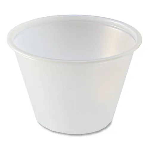 Fabri-Kal® Portion Cups, 2.5 oz, Plastic, Translucent, 125/Sleeve, 20 Sleeve/Carton