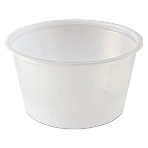 Fabri-Kal® Portion Cups, 2 oz, Plastic, Clear, 250/Sleeve, 10 Sleeves/Carton