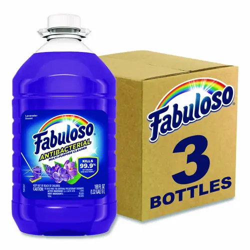 Fabuloso® Antibacterial Multi-Purpose Cleaner, Lavender Scent, 169 oz Bottle, 3/Carton