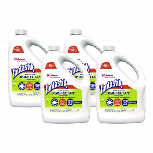Fantastik® Multi-Surface Disinfectant Degreaser, Pleasant Scent, 1 Gallon Bottle, 4/Carton