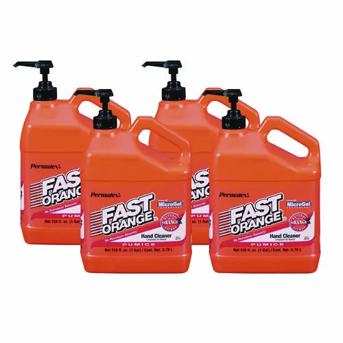 FAST ORANGE® Pumice Hand Cleaner, Citrus Scent, 1 gal Dispenser, 4/Carton