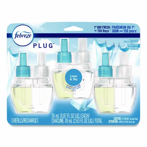 Febreze® PLUG Air Freshener Refills, Linen & Sky Scent, 0.87 oz, 3 Pack