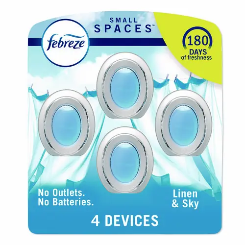 Febreze® smallSPACES, Linen and Sky, 0.25 oz, 4/Pack
