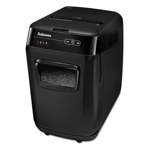 Fellowes® AutoMax 200C Auto Feed Cross-Cut Shredder, 200 Auto/10 Manual Sheet Capacity