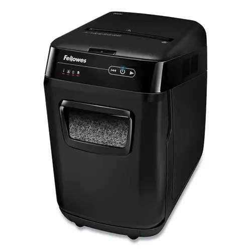 Fellowes® AutoMax 200M Auto Feed Micro-Cut Shredder, 200 Auto/10 Manual Sheet Capacity