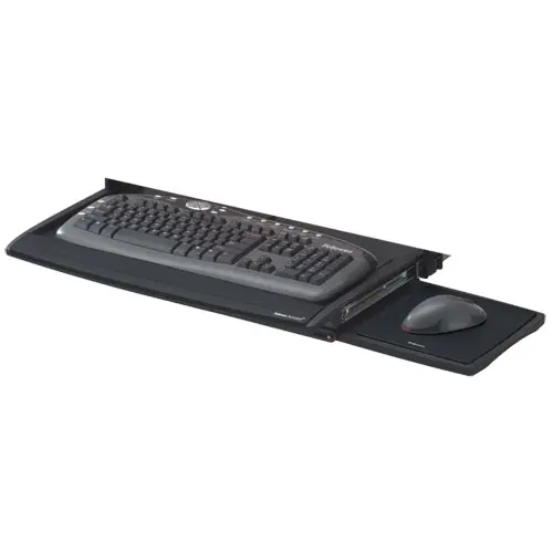 Fellowes® Deluxe Keyboard Drawer, Black, 20.5"W x 11.13"D