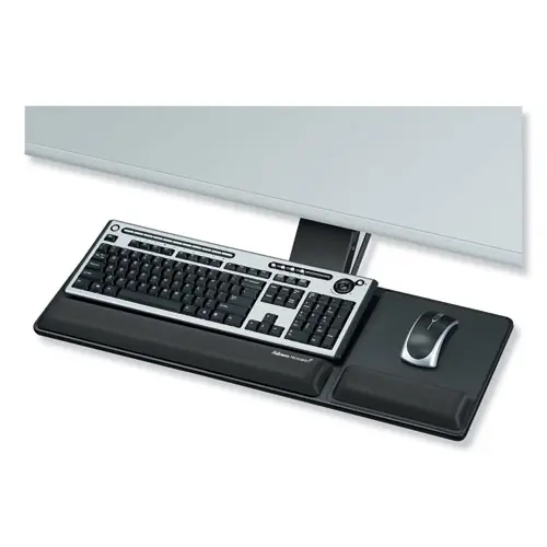Fellowes® Designer Suites Compact Keyboard Tray, 19" x 9.5", Black