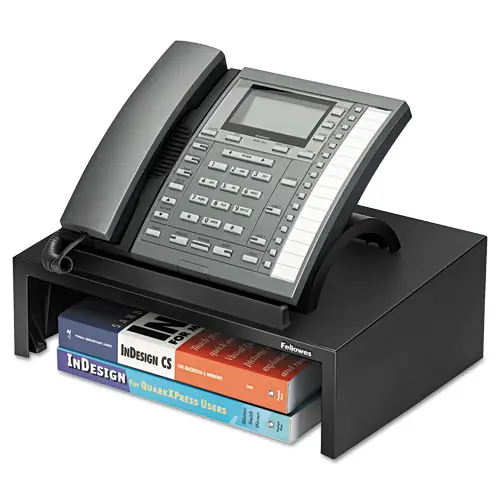 Fellowes® Designer Suites Telephone Stand, Black Pearl
