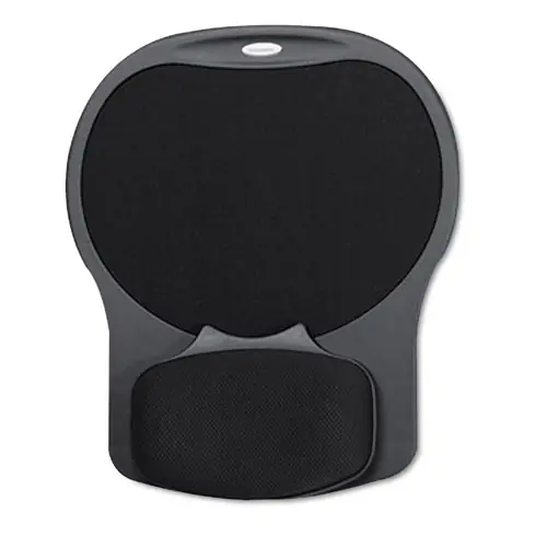 Fellowes® Easy Glide Gel Mouse Pad with Wrist Rest, Black
