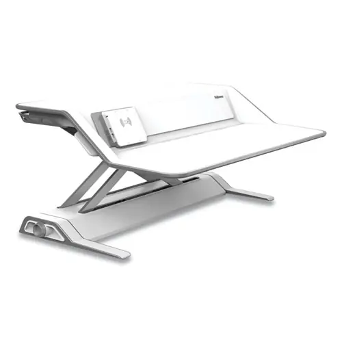 Fellowes® Lotus DX Sit-Stand Workstation, White