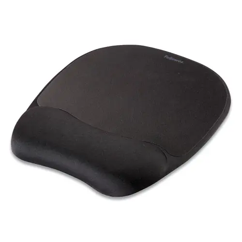 Fellowes® Memory Foam Mouse Pad with Wrist Rest, Black