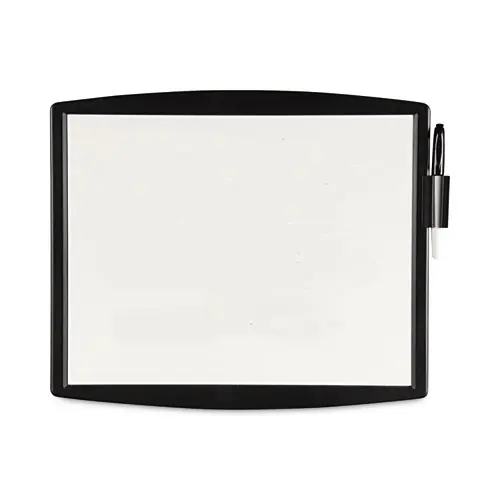 Fellowes® Partition Additions Dry Erase Board, White Surface, Dark Graphite Gray Frame, 15.38" x 13.25"
