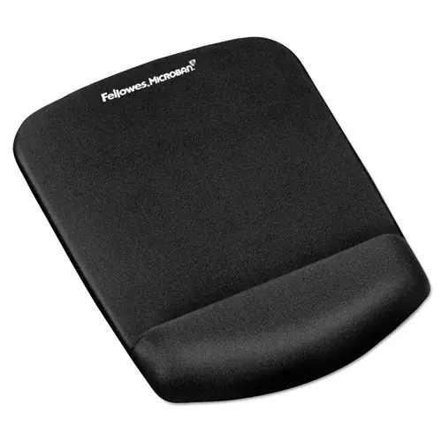 Fellowes® PlushTouch Mouse Pad with Wrist Rest, Black