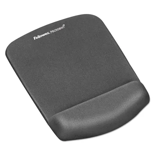 Fellowes® PlushTouch Mouse Pad with Wrist Rest, Graphite