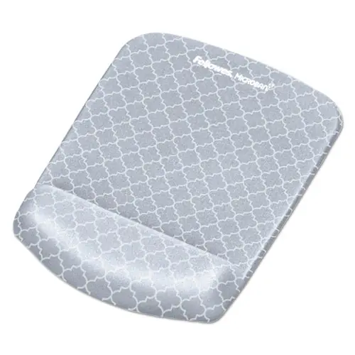 Fellowes® PlushTouch Mouse Pad with Wrist Rest, Lattice Design