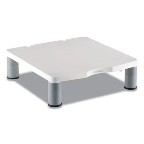 Fellowes® Standard Monitor Riser, Platinum/Graphite, Adjustable Height, Supports 60 lbs, For 21" Monitors