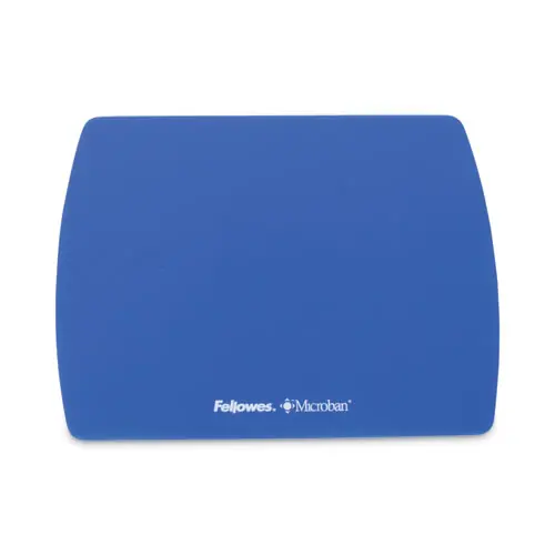 Fellowes® Ultra Thin Mouse Pad with Microban Protection, Sapphire Blue, 9" x 7"