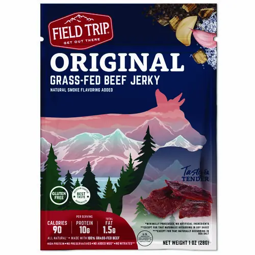 Field Trip® Beef Jerky, Original, 1 oz Bag, 12 Bags/Carton