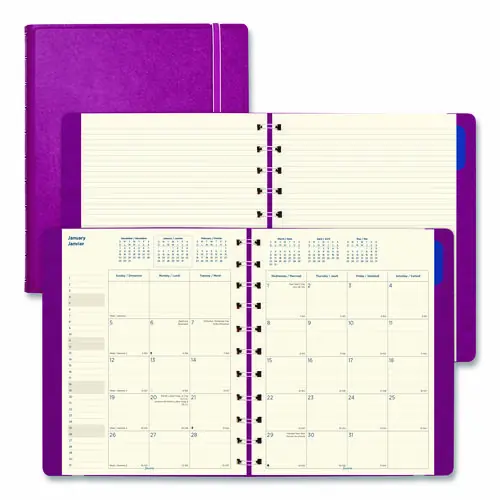 Filofax® Soft Touch 17-Month Monthly Planner, Fuchsia Cover, 10.88 x 8.5, August 2024 - December 2025