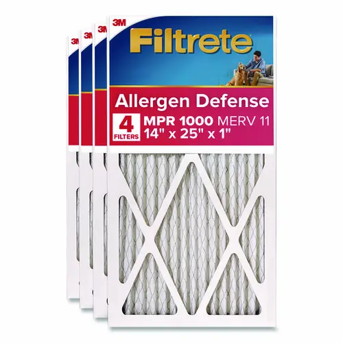 Filtrete™ Allergen Defense Air Filter, 12 x 25, 4/Carton