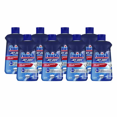 FINISH® Jet-Dry Rinse Agent, 8.45 oz Bottle, 8/Carton