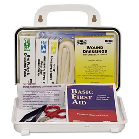 First Aid Kit for 10 Persons with Eyewash
