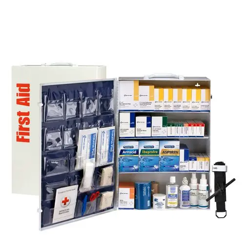 First Aid Only™ 150 Person ANSI B 4 Shelf First Aid Cabinet, 1,462 Pieces, Metal Case