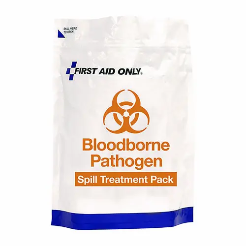 First Aid Only™ 15-Piece Blood-Borne Pathogen Treatment Pack, Resealable Plastic Bag