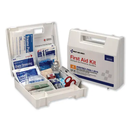 First Aid Only™ First Aid Kit for 25 People, 89 Pieces, Plastic Case
