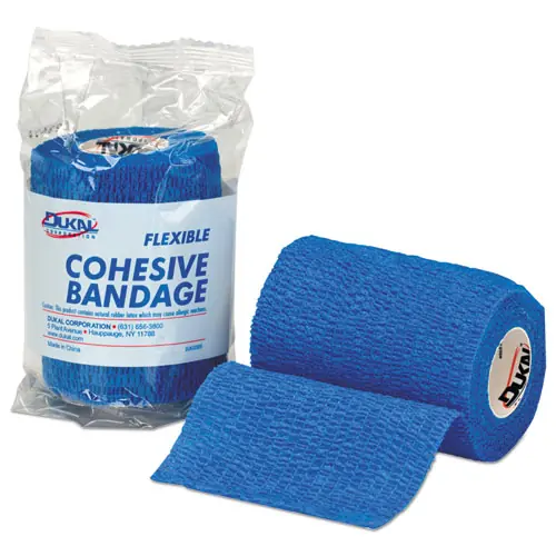 First Aid Only™ First-Aid Refill Flexible Cohesive Bandage Wrap, 3" x 5 yd, Blue