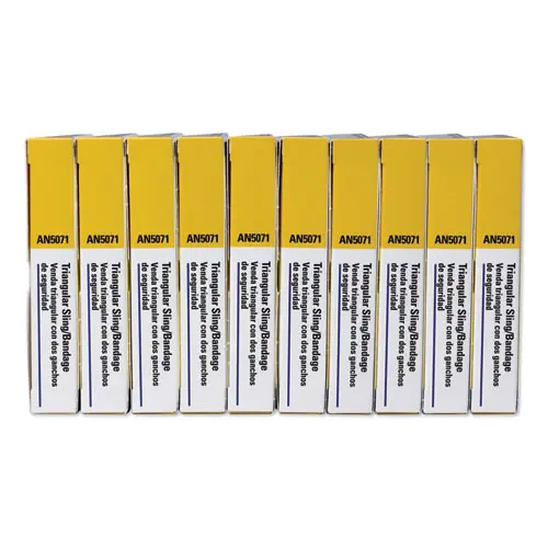 First Aid Only™ First-Aid Refill Sling/Tourniquet Triangular Bandages, 10/Pack