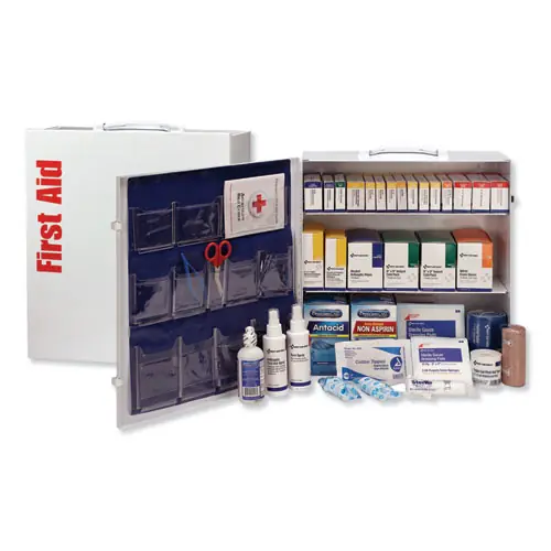 First Aid Only™ Industrial First Aid Kit, 100 People, 676 Pieces, Metal Case