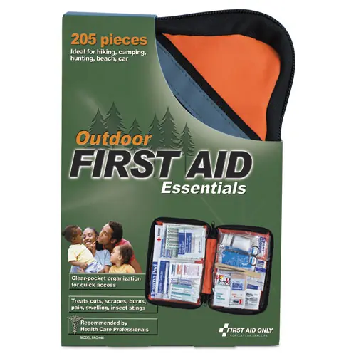First Aid Only™ Outdoor Softsided First Aid Kit, 205 Pieces, Fabric Case, 10 Person Capacity