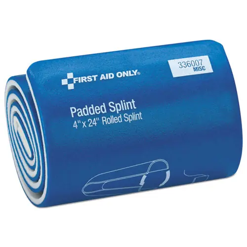 First Aid Only™ Padded Splint, Blue/White