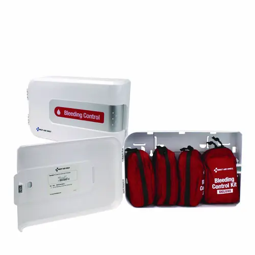 First Aid Only™ SmartCompliance Complete Bleeding Control Station - Deluxe Pro, 64 Pieces, Plastic Case