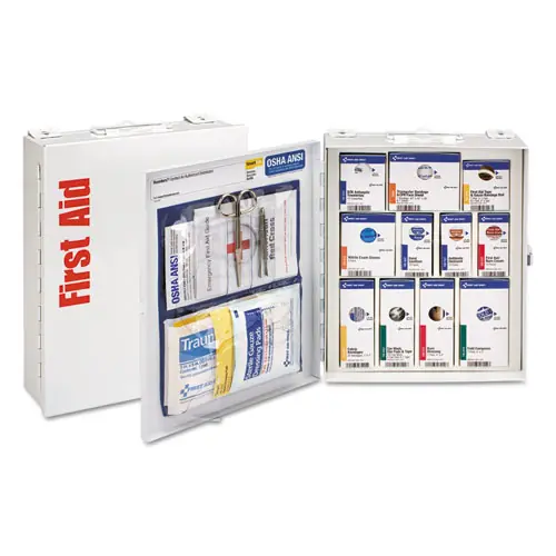 First Aid Only™ SmartCompliance General Business First Aid Station, No Meds, 25 People, 94 Pieces, Metal Case