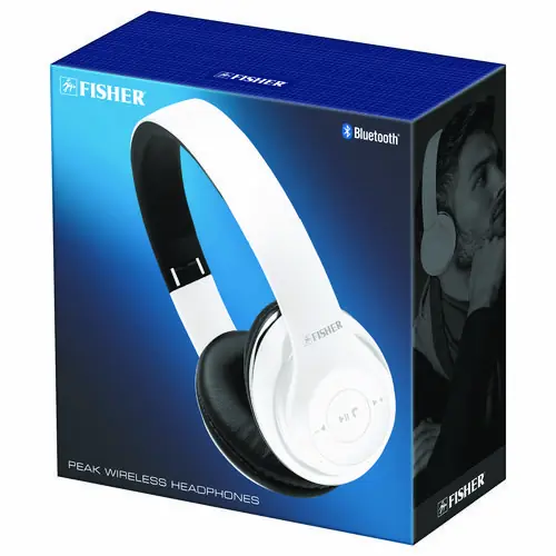 FISHER® Peak Wireless Headphones, White