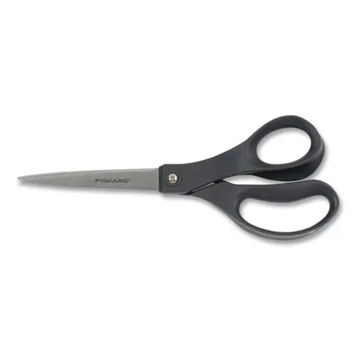Fiskars® Everyday Scissors, 8" Long, Straight Black Handle