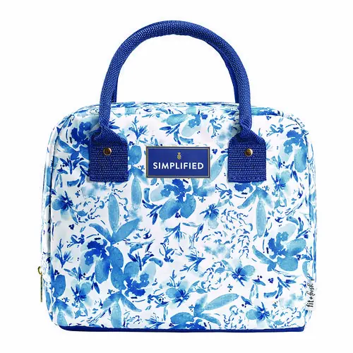 fit + fresh Simplified Lunch Bag, Blue Floral