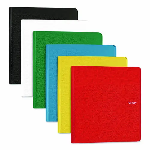 Five Star® 1" Plastic Binder, 3 Rings, 1" Capacity, 11 x 8.5, Randomly Assorted Color