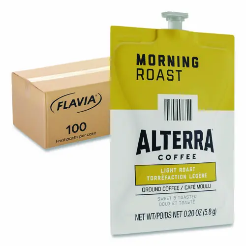 FLAVIA® Alterra Morning Roast Coffee Freshpack, 100/Carton