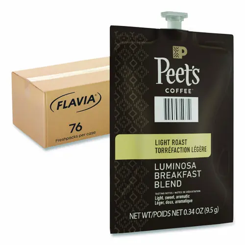 FLAVIA® Peet's Coffee Colombia Luminosa, Breakfast Blend, 76/Carton