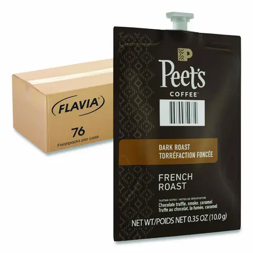 FLAVIA® Peet's French Roast Coffee Freshpack, 76/Carton