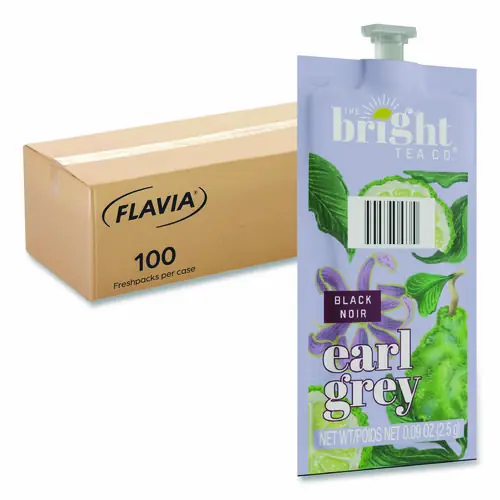 FLAVIA® The Bright Tea Co. Earl Grey Black Tea Freshpack, 100/Carton