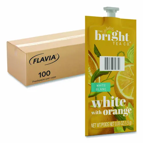 FLAVIA® The Bright Tea Co. White with Orange Tea Freshpack, 100/Carton