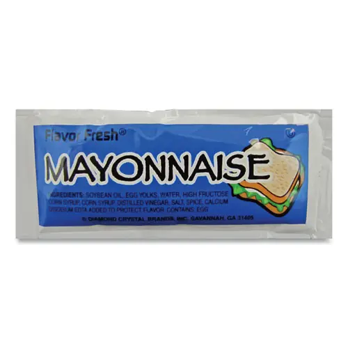 Flavor Fresh® Condiment Packets, Mayonnaise, 0.32 oz, 200 Packets/Carton