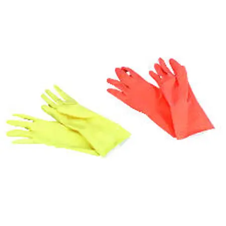 Flock-ln Latex Glove LG 12" 28-30 mil Orange