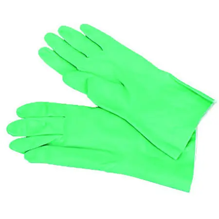 Flock-ln Nitrile Glove LG 13 In 15-18 mil Gre Dz