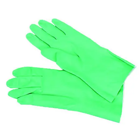 Flock-ln Nitrile Glove XL, 13 Inch, 15-18 mil, Green, Extra-Large, Dozen