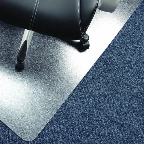 Floortex® Cleartex Advantagemat Phthalate Free PVC Chair Mat for Low Pile Carpets, 48" x 60", Clear
